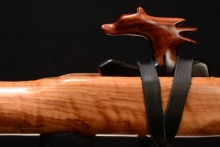 Olive Burl Native American Flute, Minor, Low E-4, #F24I